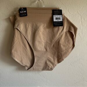 Bali Tan Hi-Cut Briefs with Ribbed Waistband - 3 pack
